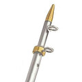 Taco Marine TACO Marine OT-0541VEL15-HD Aluminum Tele-Outrigger Pole - 1-1/2" x 15', Silver/Gold OT-0541VEL15-HD